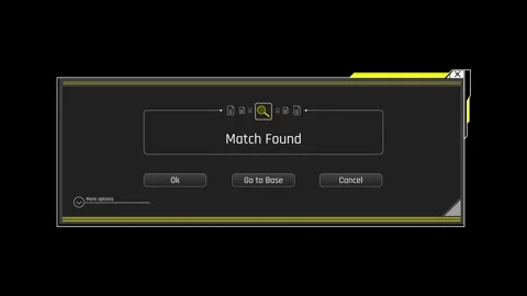 Futuristic Match Found System Message With Database Search Result Stock Footage 340553578
