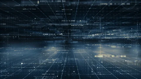 Futuristic Matrix Cyber Environment 04 Vidéo 134405017