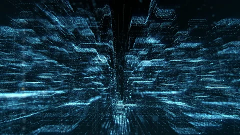 Futuristic Matrix Cyber Environment Vídeos de archivo 132233467