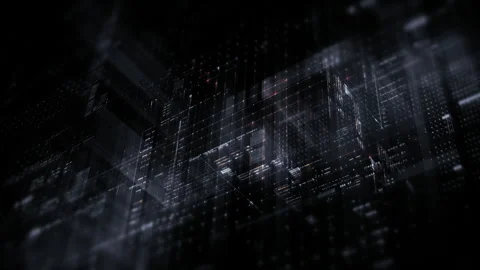Futuristic Matrix Data Simulation cruve Background Stock Footage 344416272