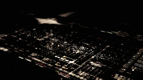 Futuristic Matrix Data Simulation HUD Background Vídeo Stock 239888244