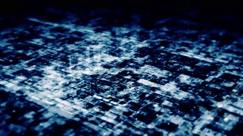 Futuristic Matrix Data Simulation HUD Background Stock Footage 239888958