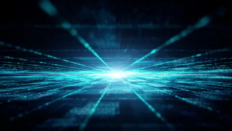 Futuristic Matrix Particles Grid Background 库存影片 246616517