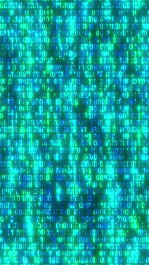 Futuristic matrix style screen Vidéo 325986478