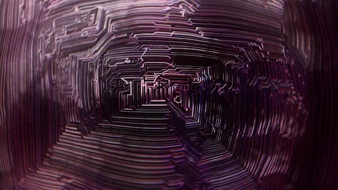 Futuristic Maze Fast Distortion Background Stock Footage