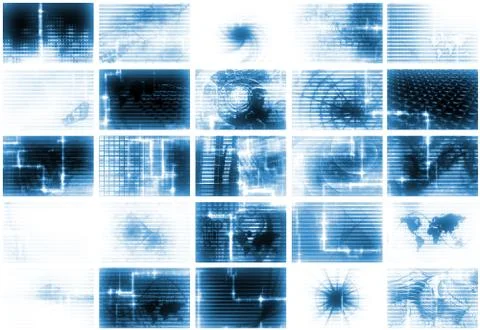Futuristic media abstract background Illustrazione stock