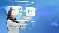 Futuristic Media Browsing Stock After Effects