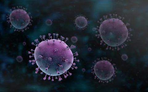 Futuristic medical graph of user interface FUI HUD of Coronavirus disease COV Illustrazione stock