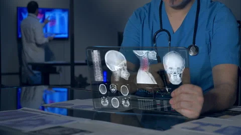 Futuristic Medical Tablet  Video stock 194852522