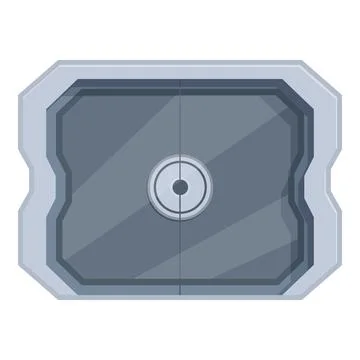Futuristic metal panel showing a circular locking mechanism イラスト素材