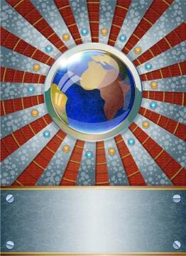 Futuristic metalic background. Stock Illustration