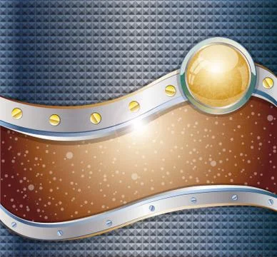 Futuristic metallic background. Stock Illustration