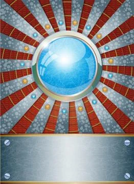 Futuristic metallic background. Stock Illustration