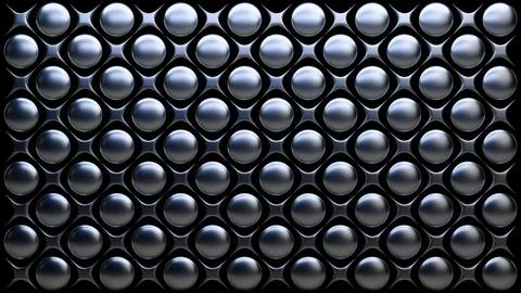 Futuristic metallic circular pattern with dark tones Stock Photos