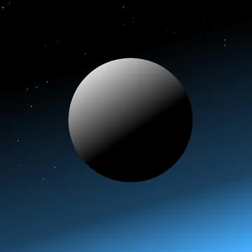 Futuristic Metallic Sphere Floating in Cosmic Space Stock Illustration