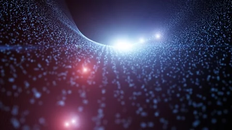 Futuristic metaverse data travel in virtual reality technology space Vidéo 332810509