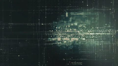 Futuristic Metaverse Matrix Simulation Background Stock Footage 184791811