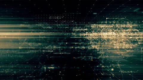 Futuristic Metaverse Matrix Simulation Background Vídeos de archivo 184791906