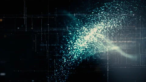 Futuristic Metaverse Matrix Simulation Background Stock-Footage 184795265