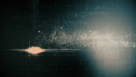 Futuristic Metaverse Matrix Simulation Background Stock Footage 184795321