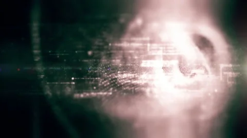 Futuristic Metaverse Matrix Simulation Background Stock Footage 196853201