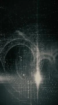 Futuristic Metaverse Matrix Simulation Background イラスト素材