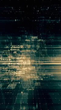 Futuristic Metaverse Matrix Simulation Background イラスト素材