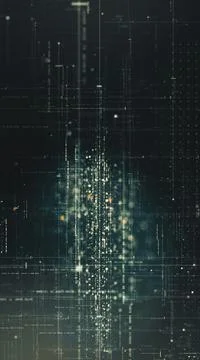Futuristic Metaverse Matrix Simulation Background イラスト素材
