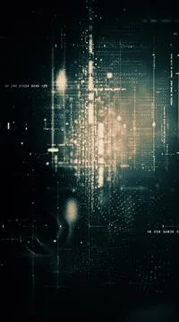 Futuristic Metaverse Matrix Simulation Background イラスト素材