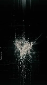Futuristic Metaverse Matrix Simulation Background イラスト素材