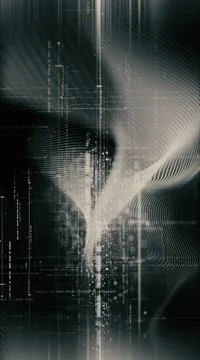 Futuristic Metaverse Matrix Simulation Background イラスト素材