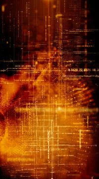 Futuristic Metaverse Matrix Simulation Background イラスト素材