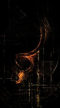 Futuristic Metaverse Matrix Simulation Background イラスト素材