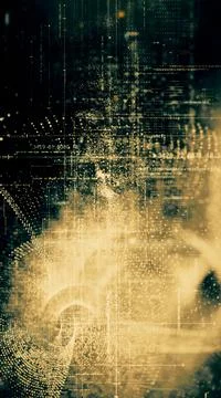 Futuristic Metaverse Matrix Simulation Background イラスト素材