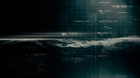 Futuristic Metaverse Matrix Simulation Background Stock Illustration