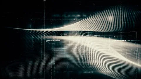 Futuristic Metaverse Matrix Simulation Background Stock Illustration