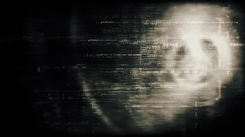 Futuristic Metaverse Matrix Simulation Background Stock Illustration