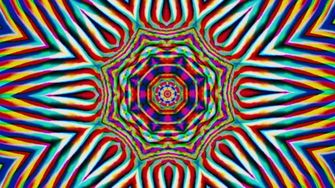 Futuristic mindblowing kaleidoscope, iridescent elements for webpunk projects. Video stock 154180192