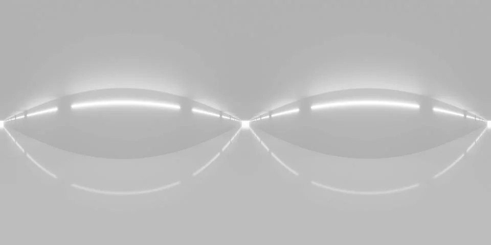 Futuristic Minimalist Interior Space 3d render wallpaper background Stock Illustration