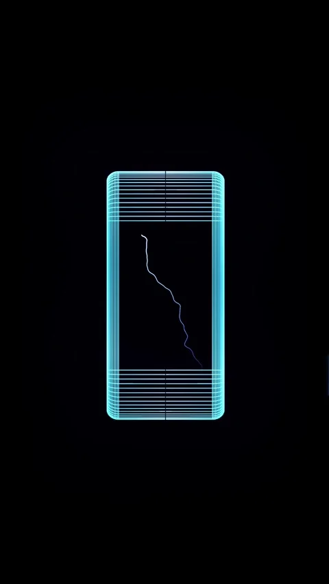 Futuristic Mobile Phone Animation Video stock 335929477