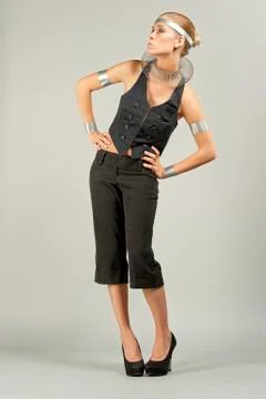 Futuristic Model In A Studio Stock Photos