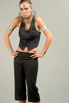 Futuristic Model In A Studio Stock Photos