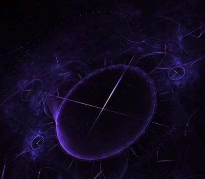 Futuristic modern clock watch abstract fractal surreal. Unusual abstract text Stock Illustration