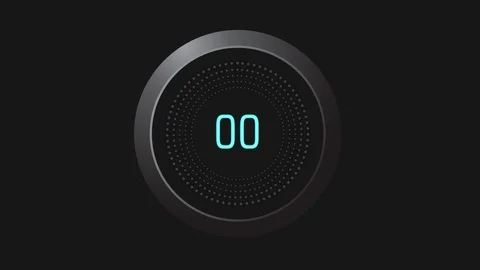 Futuristic modern countdown from 10 to 0 seconds. Stock Footage 99120912