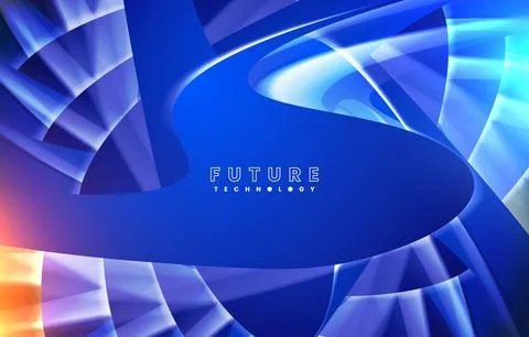 Futuristic modern creative abstract wavy stylish with light effect vector 스톡 일러스트