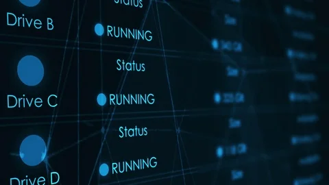 Futuristic modern IT Network Concept with Plexus plugin Stock Footage 81261654