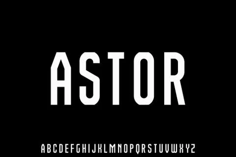 Futuristic modern typeface alphabet set Stockillustratie
