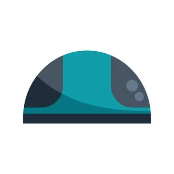 Futuristic monorail train approaching station platform Stock Illustration