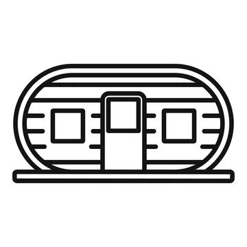 Futuristic monorail train moving on rails line icon Stock Illustration