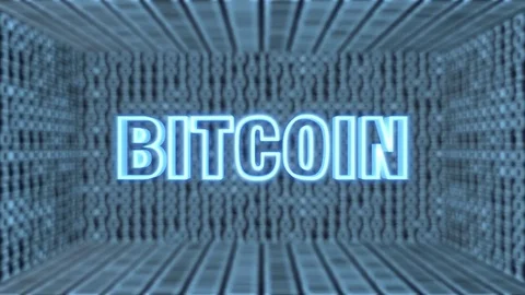 Futuristic Motherboard Bitcoin Concept Loop 4K Stock Footage 82647268